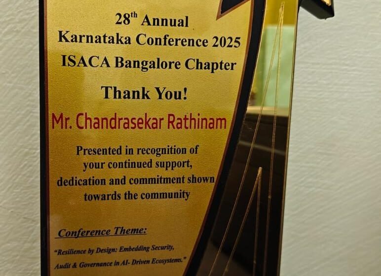 Contributing ISACA Community — Chandrasekar Rathinam